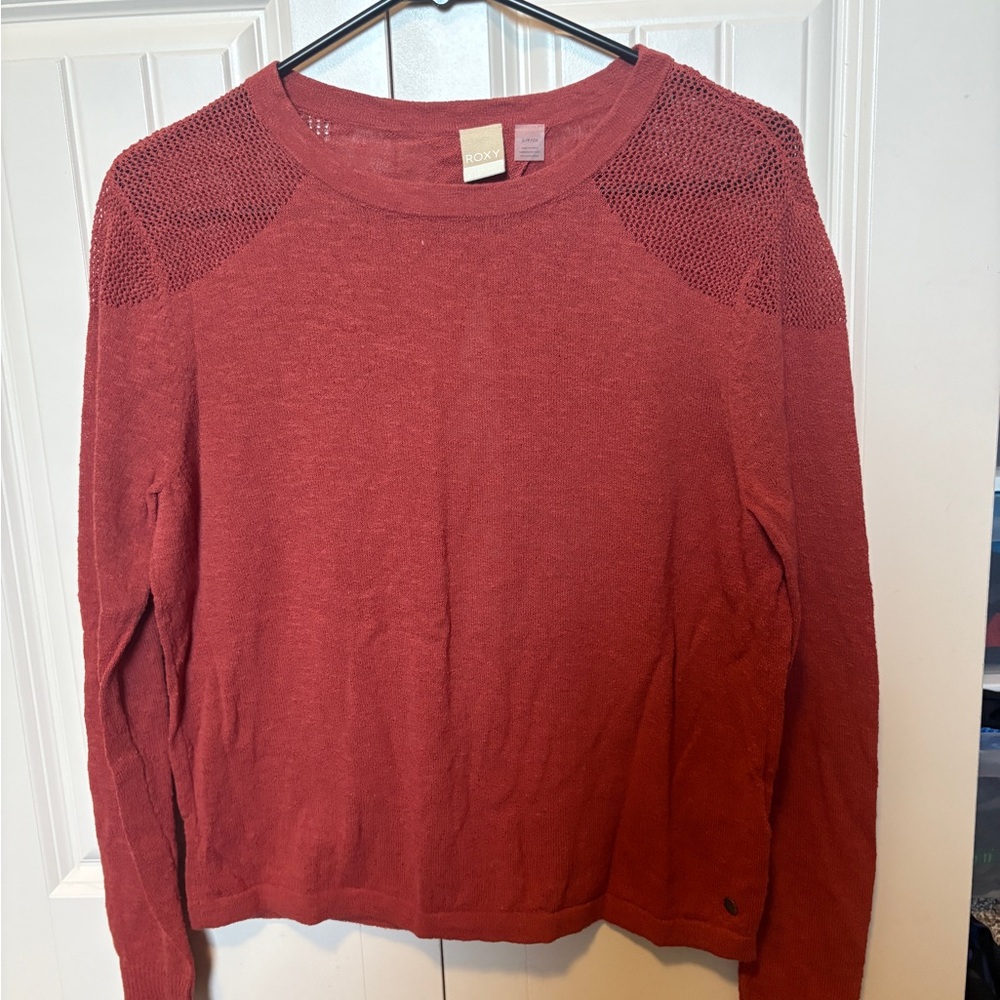 Roxy Brick Red Knit Sweater